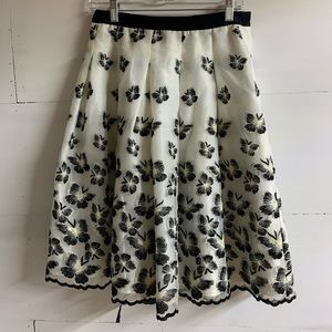Black and white skirt Talbots